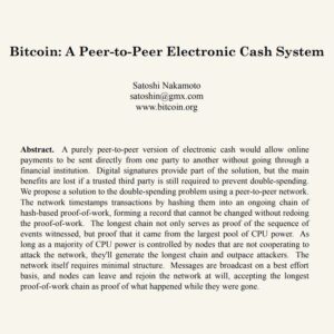 bitcoin white paper